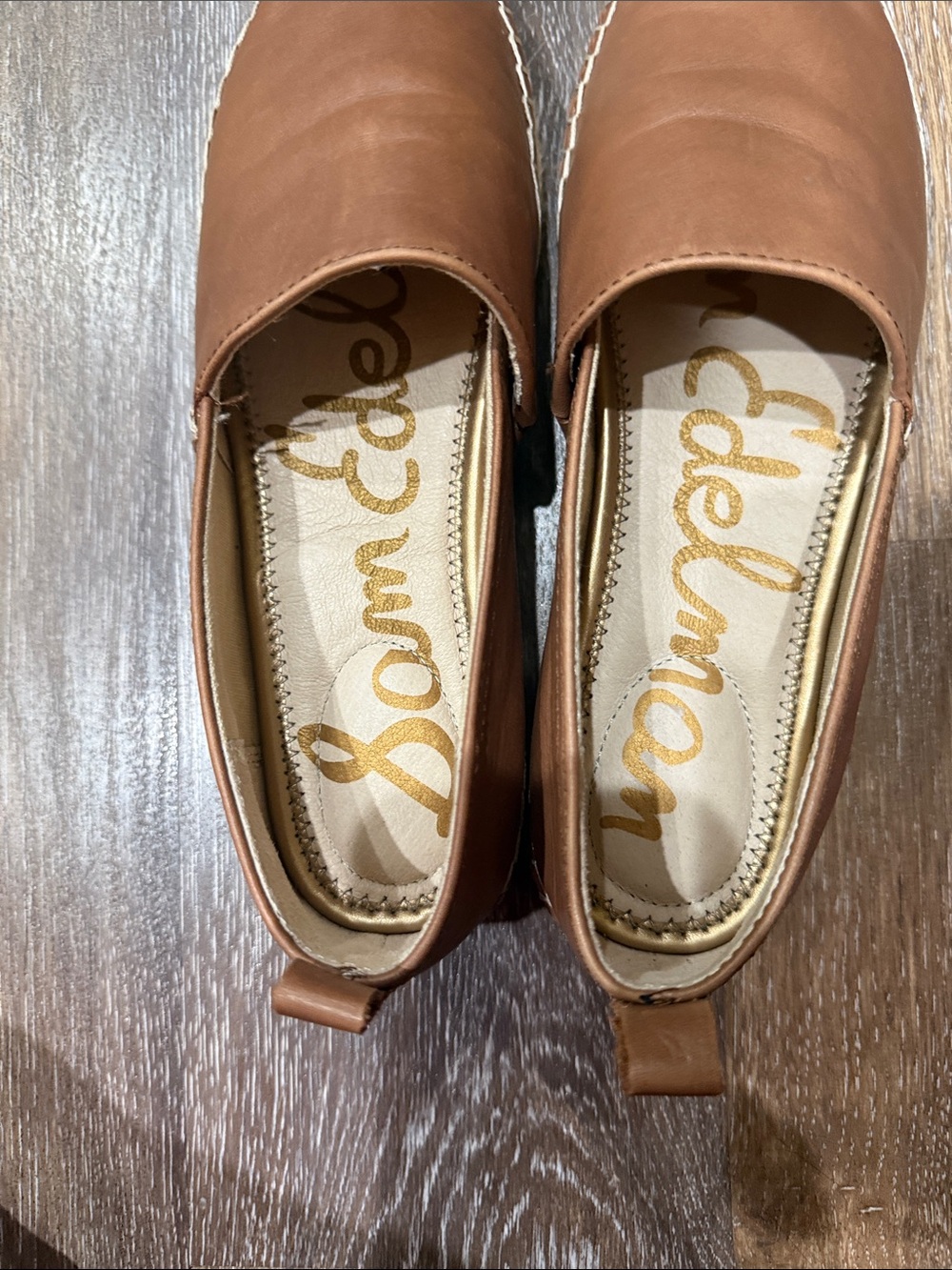 Sam Edelman Cognac Slip-On Loafers